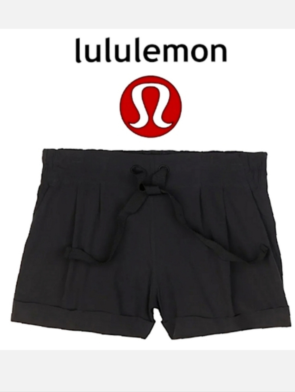 Lululemon Play All Day Shorts 2½" Black Sz 2-4